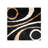 Heller Hand Tufted Shag Polyester Eco-Friendly Area Rugs - Square, Black Color, Geometric Modern Design, High Pile Thick Handmade Anti Skid Area Rugs for Living Room, Bed Room-2062018800