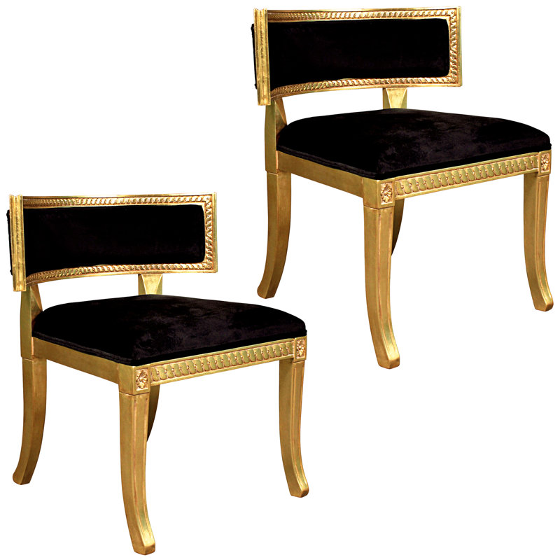Mavro Klismos Side Chair