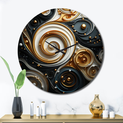 Horloge murale abstraite