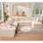 8 - Piece Compression Modular Upholstered Sectional-1522777818