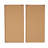 Wood Textured Wavy Abstract Brown Wall Decor with White and Tan Accents Set