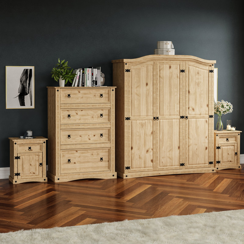 Harold Solid Wood Piece Bedroom Set