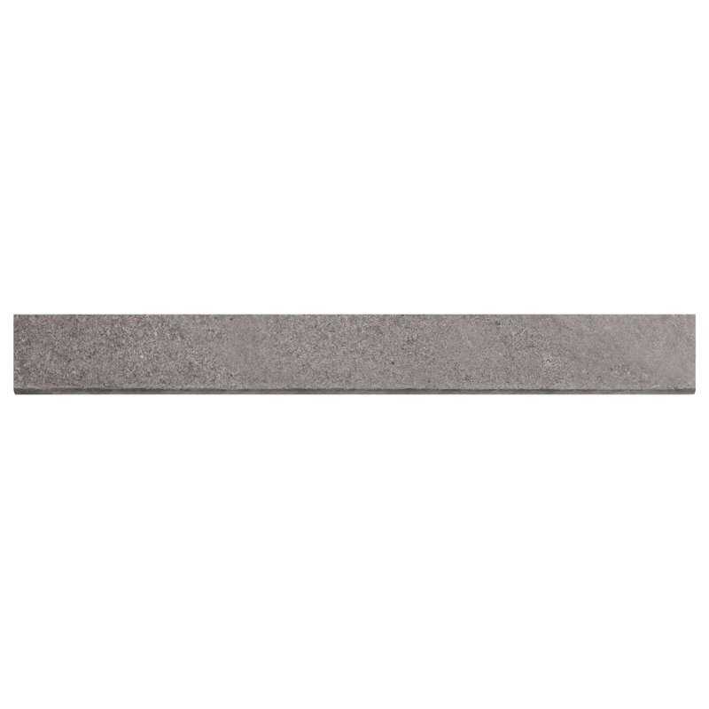 Monolithe 2,83 po X 23,62 po Garniture bullnose en porcelaine mate (0,46 pied carré / chaque), Gris ardoise
