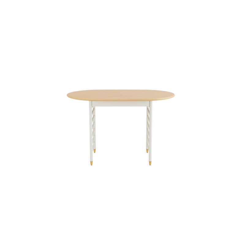 Signature Solid Wood Writing Desk, 30" H x 48" W x 30" D, Brown/White