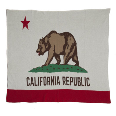 California Flag Throw Blanket