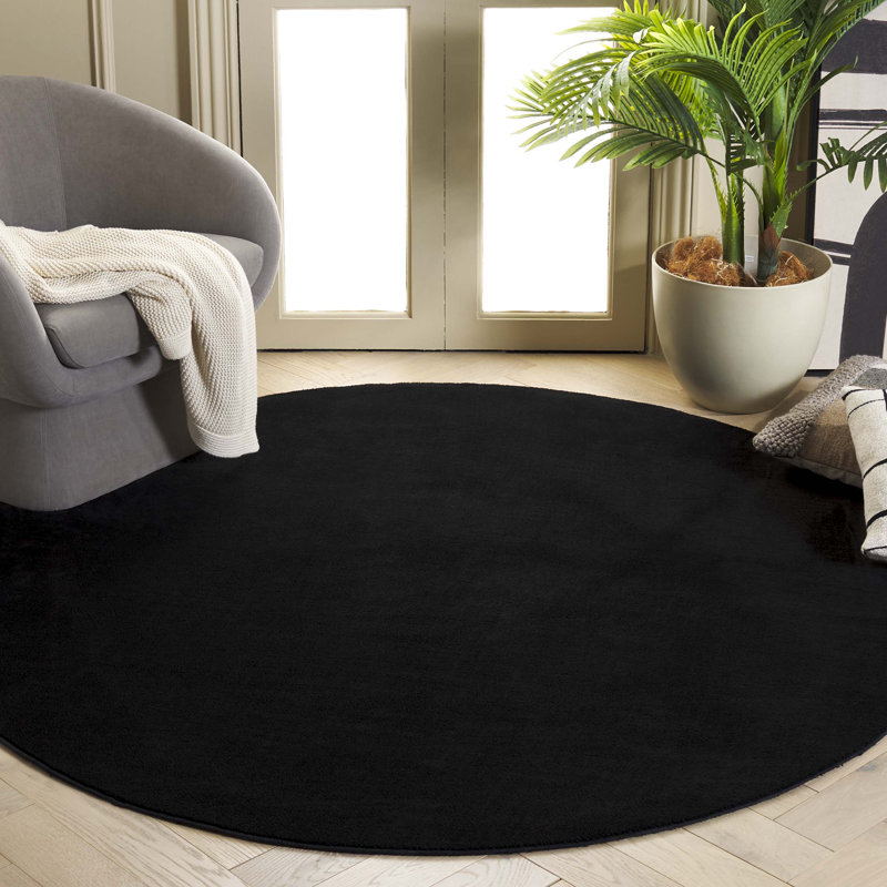 Anraj Solid Colour Area Rug, Round 183cm