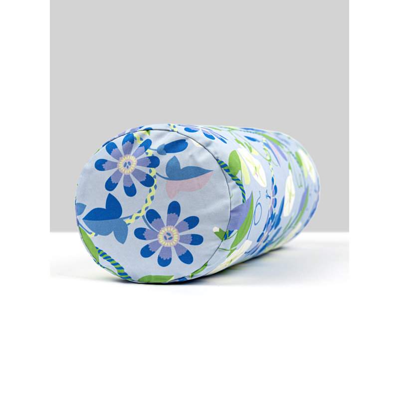 Coussin en coton réversible, Bleuet