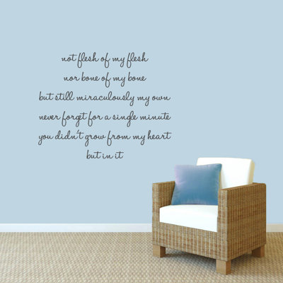 Text & Numbers Non-Wall Damaging Wall Decal