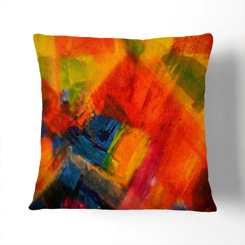 Abstract Square Throw Cushion, Black, 40 x 40 cm