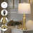 Kensler 27-inch Dimmable Metal Table Lamps with Touch Control & USB Ports (Bulbs Included)-1282497180