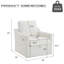 Fauteuil pivotant avec tissu chenille doux