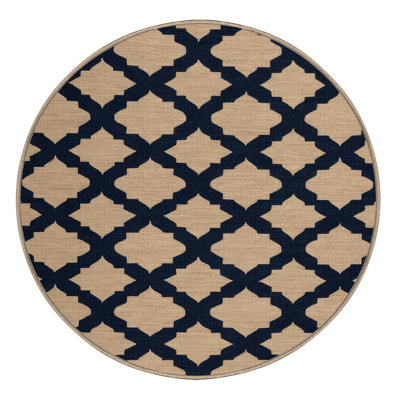 Machine Washable Trellis Brown Area Rug