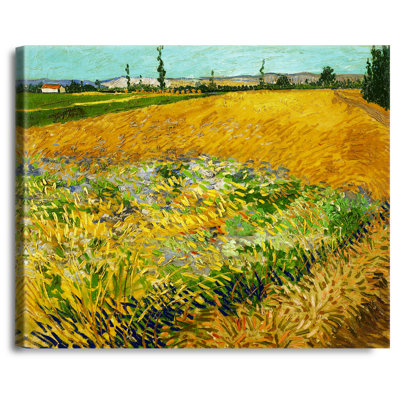 Wheatfield 1888 par Vincent Van Gogh. Reproduction d'art classique The World, estampe numérique sur toile, 1,5 po