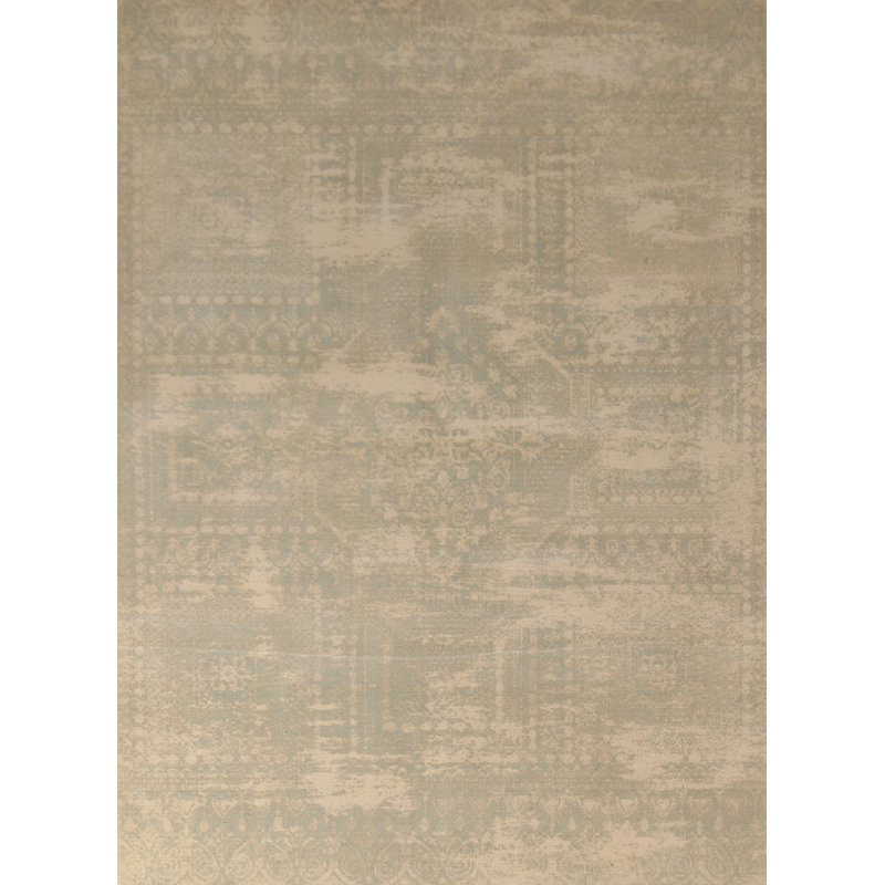 Tapis oriental contemporain abstrait 5 x 8