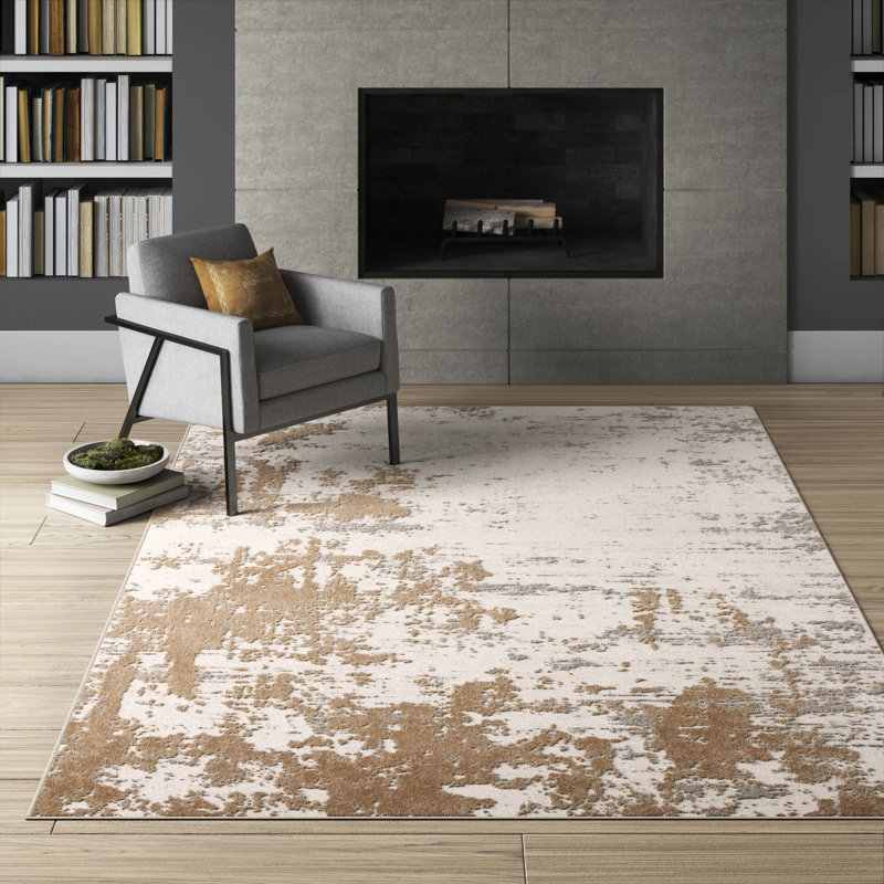 Abstract Indoor Rug, Rectangle 8'10" x 11'9"