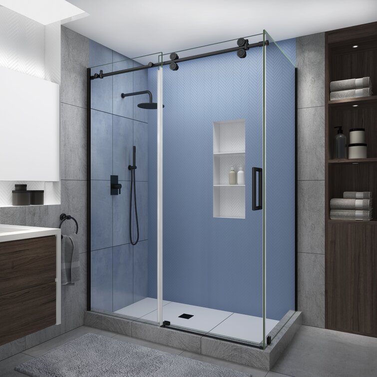 VTI 36 W X 36 D X 72 H Framed Square Shower Enclosure With Base