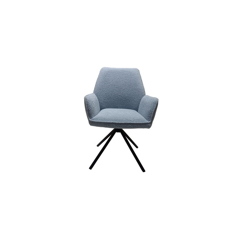46cm H Upholstered Armchair, Light Blue