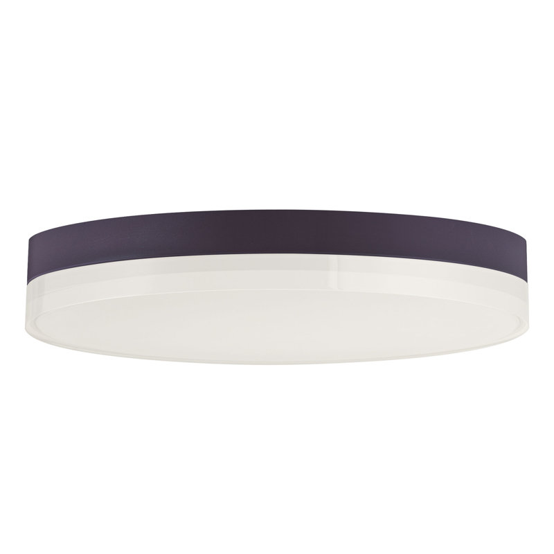 Vinyl Acrylic LED Flush Mount, 1.75"H x 7" W x 7" D, Bronze