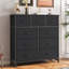 Commode en tissu à 9 tiroirs avec plateau en bois et commode l 39,37 po Charvi-265494739