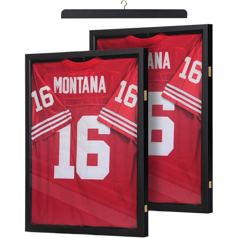 Cadre de présentation en jersey avec cadre encadré et boîte à souvenirs, 2 pack
