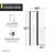 Anzzi 33.3” W x 72” H Frameless Shower Door-80579664