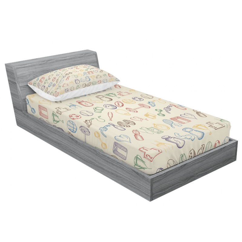 Microfiber Sheet Set, Twin Sheet Set with Fitted Sheet