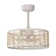 18.5'' Remote Control Reversible Vintage White Ceiling Fan With Lighting Kits For Living Room/Bedroom