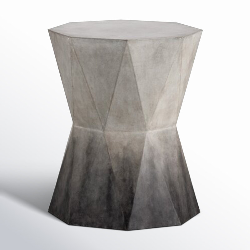 Jamari Concrete Top End Table - Grey