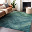 Machine Washable Indoor/Outdoor Cinead ACN1700 Teal 9' x 12' Rug-104611318