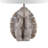 19.5" Brown Textured Resin Turtle Table Lamp-776400128-776400131