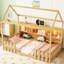 Lit simple avec toit et espace de rangement-130080285