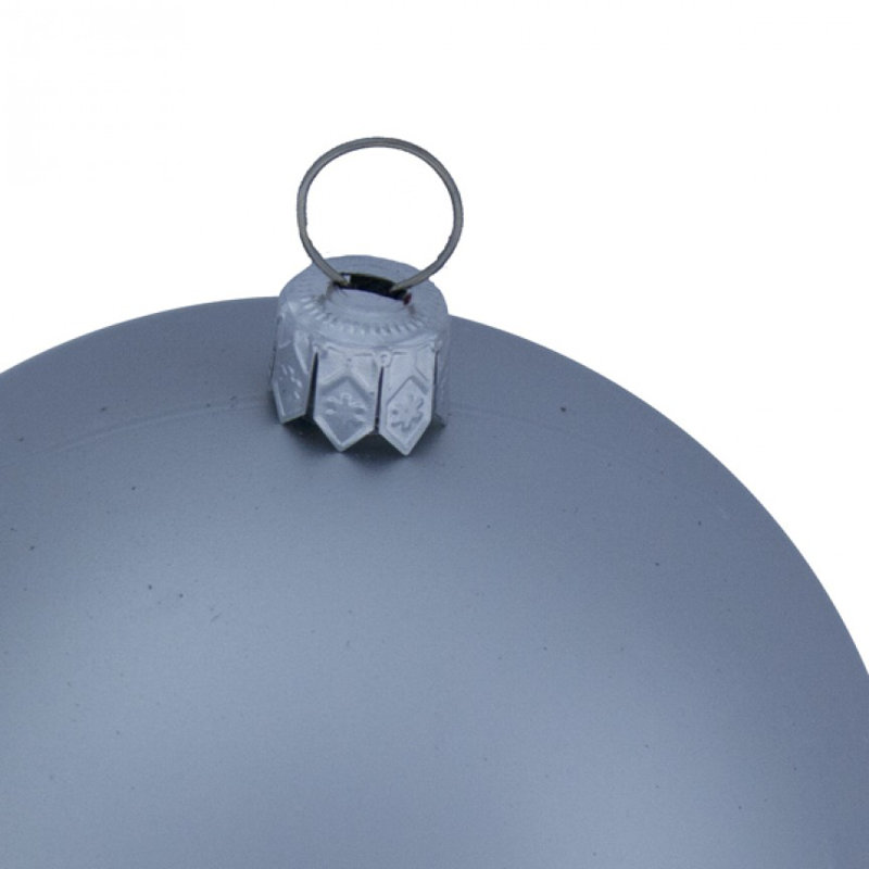 8cm Bauble, Silver Satin