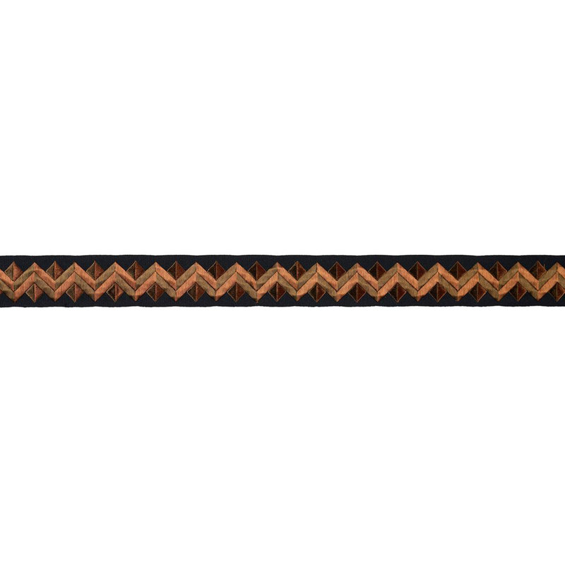 Garniture de ruban Zigzag Moderne, Doré