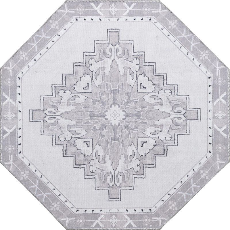 Oppie Oriental Indoor Rug, Octagon 5'