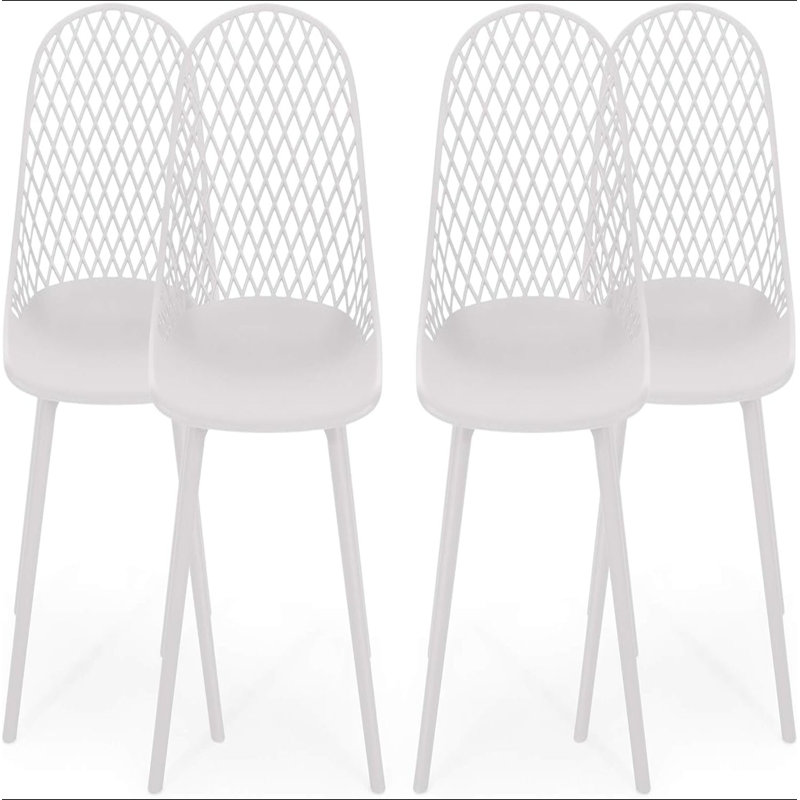 Chaise Lily (ensemble de 4), Blanc