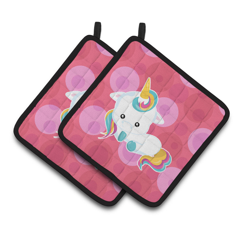 Cuisinier poignée licorne coussin à trésors de caroline