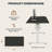 Adjustable Standing Desk, Whole-Piece Desktop-1704000870-1704026239