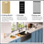 Évier de cuisine simple en acier inoxydable de calibre 18 avec robinet Farmhouse Workmet Gunmetal