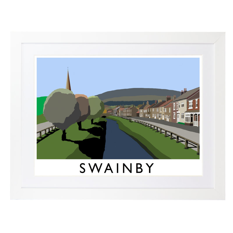 'Swainby' by Richard O'Neil - Print, 44 cm H x 54 cm W x 2.2 cm D, White Wood Frame