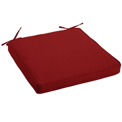 Canvas Indoor/Outdoor Sunbrella Dining Chair Cushion by Alcott Hill