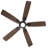 Mykonos 5 - Blade Smart Ceiling Fan with Remote Control and LED Light Kit Included, Works With Alexa and iOS / Android App-55426045