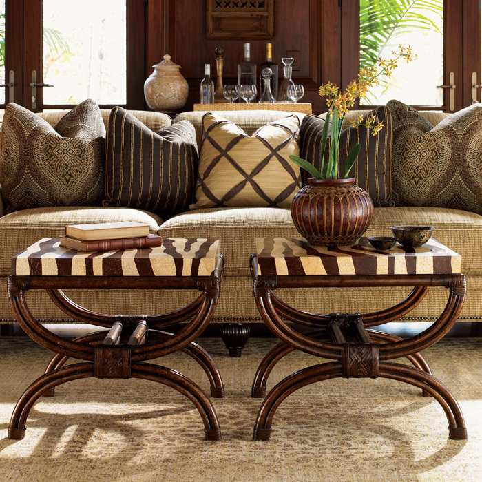 Royal Kahala Striped Delight Accent Table