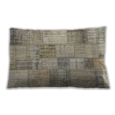 Patchwork Microsuede Throw Pillow
