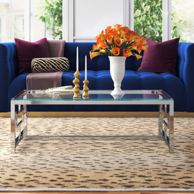 Venturi Glass Top Single Coffee Table