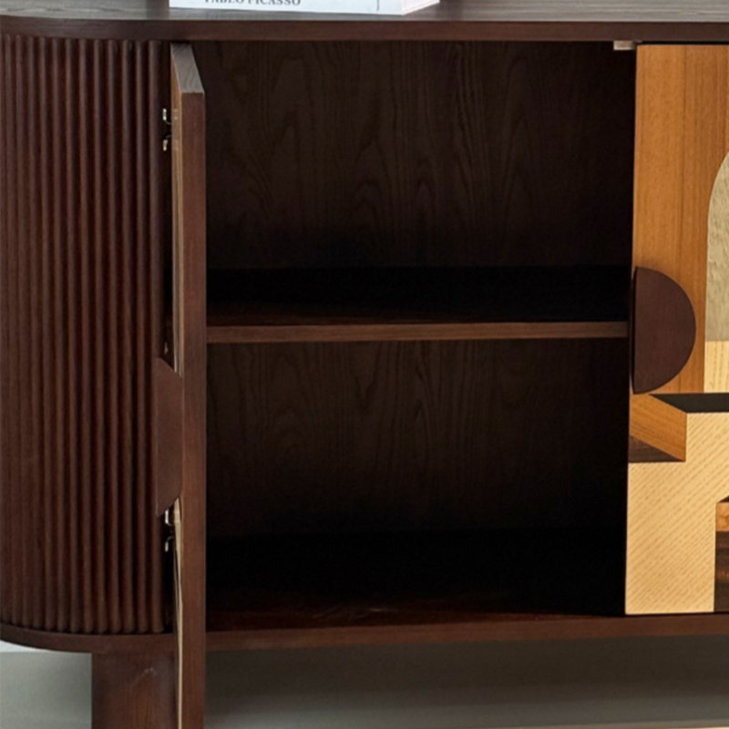 Retro Style Decorative Sideboard, 33.46" H x 59.06" W x 15.75" D