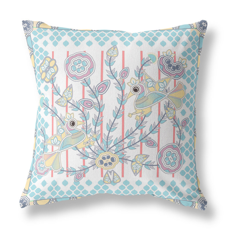 Housse et insert de coussin décoratif en polyester pour l'intérieur et l'extérieur, 18 po x 18 po