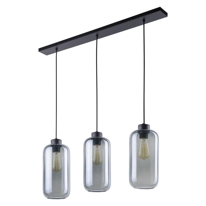 Lampa Wiszaca Bobbye Grafitowy 3 x E27