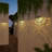 Black Low Voltage Solar Powered Integrated LED Deck Light