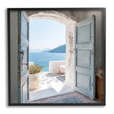 «Coastal Greek Villa On Wood» par LSR Design Studio, impression