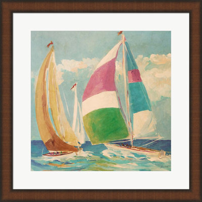 " Calm Full Sail II " by Jane Slivka Painting Print